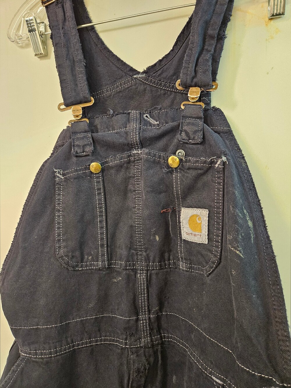 Urban Renewal Carhartt Overall Shorts - Picture 3 of 7